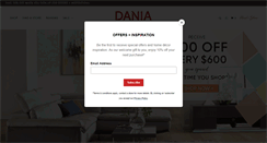 Desktop Screenshot of daniafurniture.com