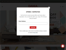 Tablet Screenshot of daniafurniture.com